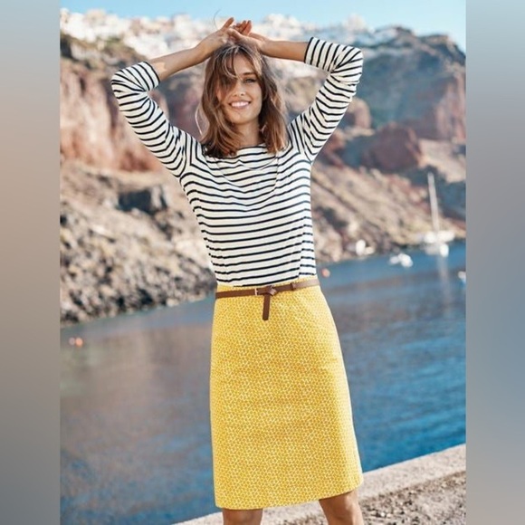 Boden Dresses & Skirts - BODEN NWOT Daisy Chino Skirt in Yellow